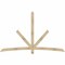 Ekena Millwork Alberta Rough Sawn Timber Gable Bracket, Douglas Fir, 96"W x 60"H x 2"D x 4"F, 15/12 Pitch GBW096X60X0204ALB00RDF - alternate 1